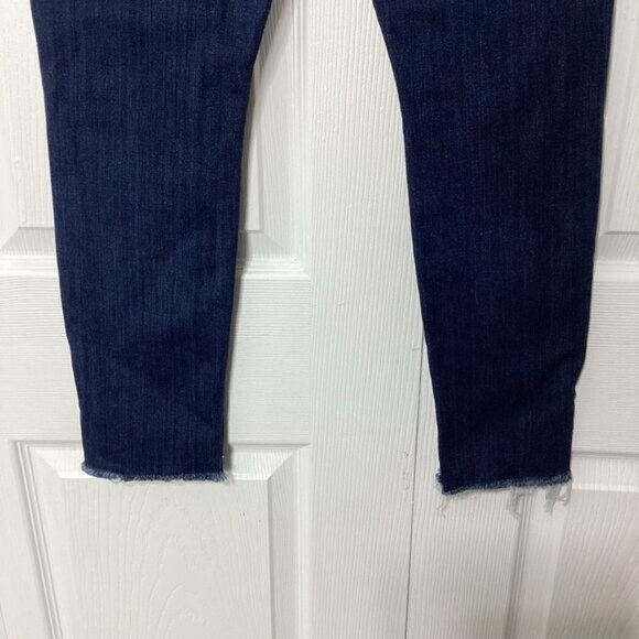 Sam Edelman Jeans The Kitten Mid Rise Skinny Ankle Size 29 Women's Raw Hem - Picture 6 of 11